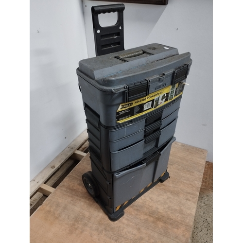 274 - Stanley Rolling Workshop XL Tool Box Loaded with Various Tools and Fixings