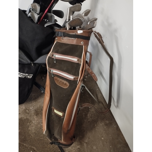 333 - Selection of Golfing Equipment inc Driver's, Woods Irons, Putters, Bags, Balls and a Trolley. Two of... 