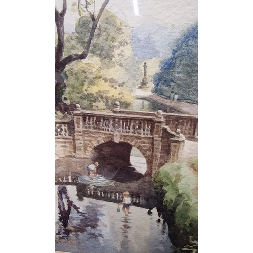 351 - A water colour of Sunnyhurst woods by Albert Hurst 1988