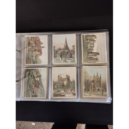 368 - Selection of Vintage Collectable Cigarette Cards in Display Folder. Brands include John Player, Will... 