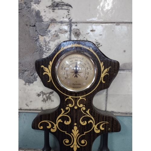 371 - Vintage Wall Mounted Clock and Barometer