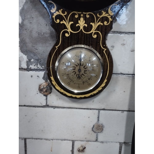 371 - Vintage Wall Mounted Clock and Barometer