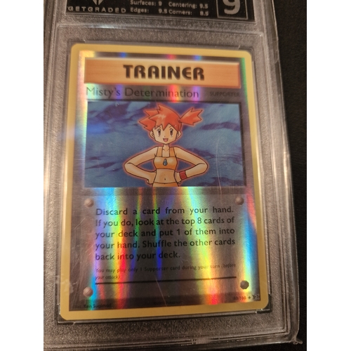 377 - Get graded Misty Determination 90/108 2016 evolution Mint 9