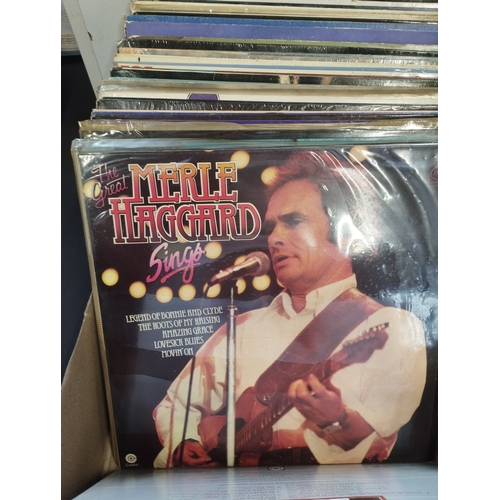 378 - Selection of Vintage Collectable Vinyl Records of Country Music inc Merle Haggard, Don Williams, Flo... 