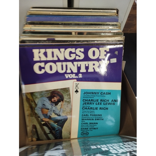 378 - Selection of Vintage Collectable Vinyl Records of Country Music inc Merle Haggard, Don Williams, Flo... 