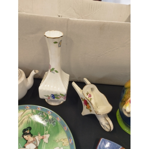 379 - Selection of Vintage Collectable Items inc Oriental Plate, Ainsley Pembroke Vase and Tony Wood Staff... 