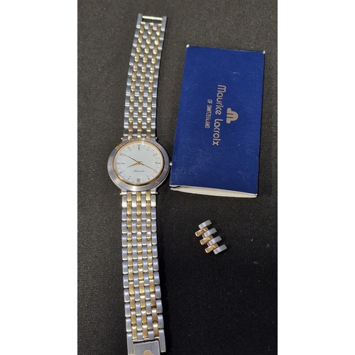 414 - A Murice Lacroix mens 21 Jewel watch