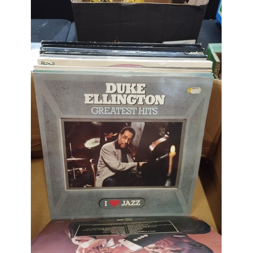 393 - Selection of Vintage Collectable Vinyl Jazz Records inc Miles Davies, Louie Armstrong, Duke Ellingto... 