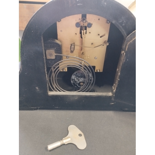 401 - A Lovely Example of a Enfield Mantle Clock. Full Working Order with Key and Pendulum