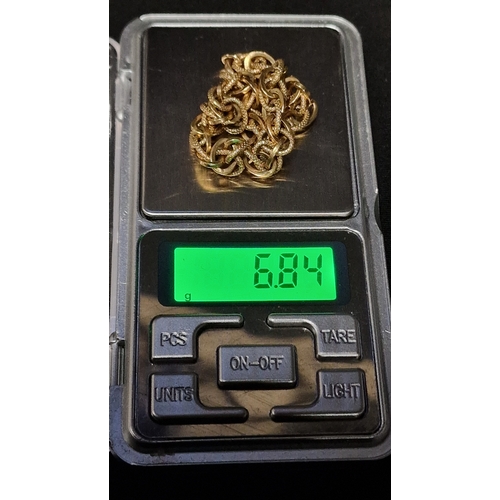 452 - Ladies unique 9ct gold bracelet.
Weight approximately 6.84g