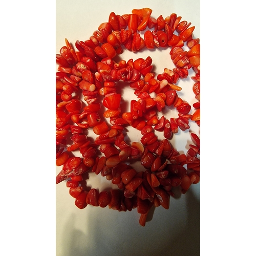 456 - A selection of red coral gems
Weight approx 66.18g