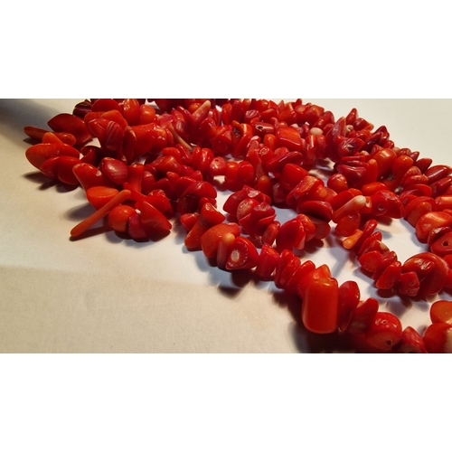 456 - A selection of red coral gems
Weight approx 66.18g