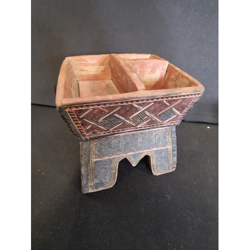 32 - Antique wooden betel nut box