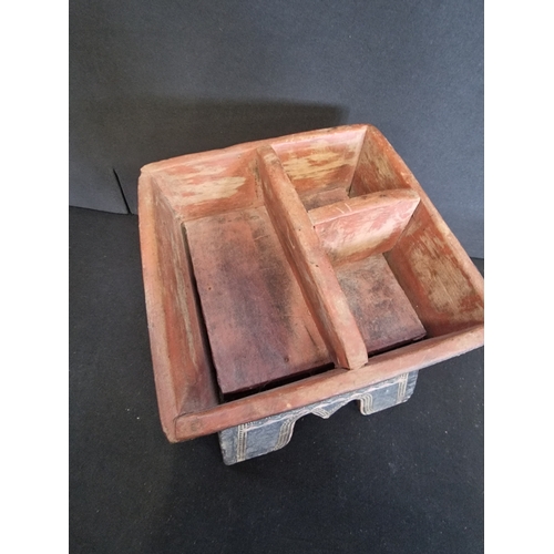 32 - Antique wooden betel nut box