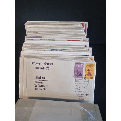 46 - Over 170 first day stamps packs.  Dated 1970 to 1971.