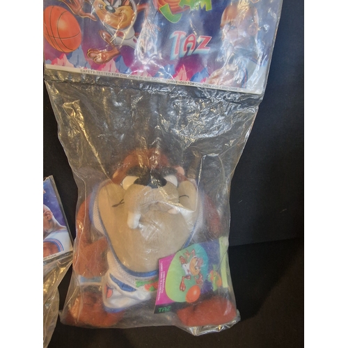 51 - 1996 Warner Bros. Space Jam collectable plush from McDonald's.  Two TAZ's and a Bug's Bunny