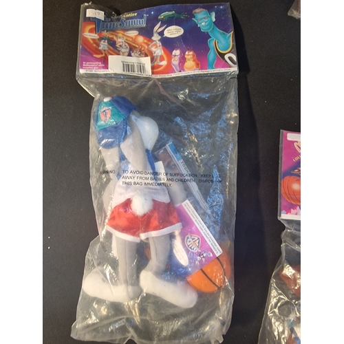 51 - 1996 Warner Bros. Space Jam collectable plush from McDonald's.  Two TAZ's and a Bug's Bunny