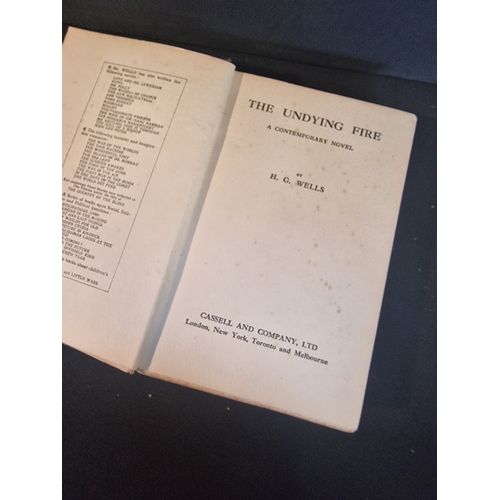 54 - A The Undying fire by HG wells 1919.  SIGNED by H.G. Wells (not authenticated)