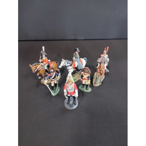 109 - Collection of Del Prado and Corgi Mounted Officer and Guard models.