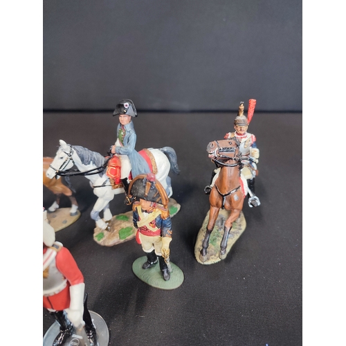 109 - Collection of Del Prado and Corgi Mounted Officer and Guard models.