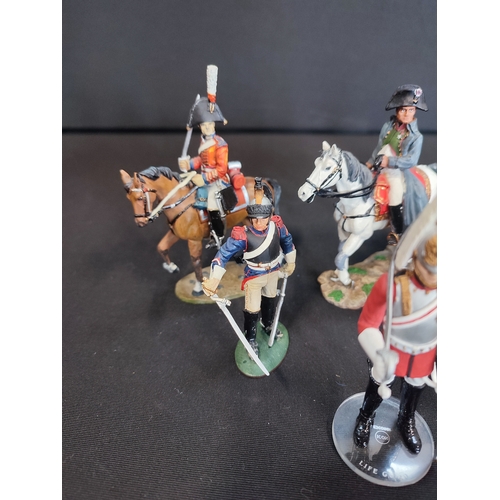 109 - Collection of Del Prado and Corgi Mounted Officer and Guard models.