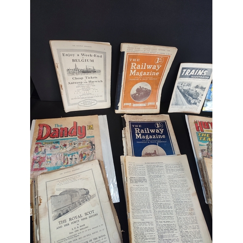 111 - Collection of Ephemera including Railways, Trains and Comics