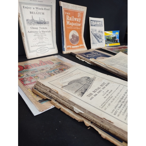 111 - Collection of Ephemera including Railways, Trains and Comics