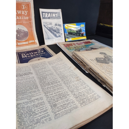 111 - Collection of Ephemera including Railways, Trains and Comics