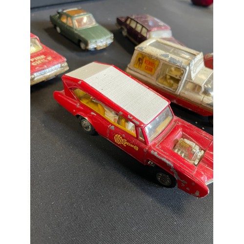 178 - Selection Of Vintage Corgi Cars Inc The Saint, Mercedes 600 Pullman, The Monkees Roadster & Others