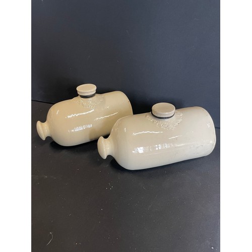 180 - Pair Of Vintage Pot Hotwater Bottles