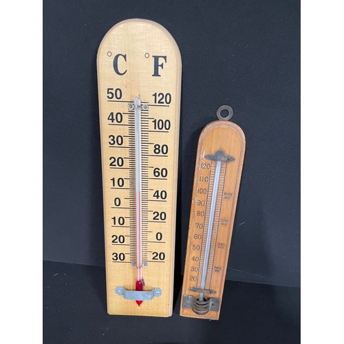 5 - Vintage Barometer & Thermometers