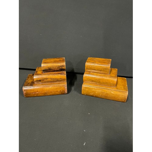 9 - Pair Of Vintage Wooden Bookends