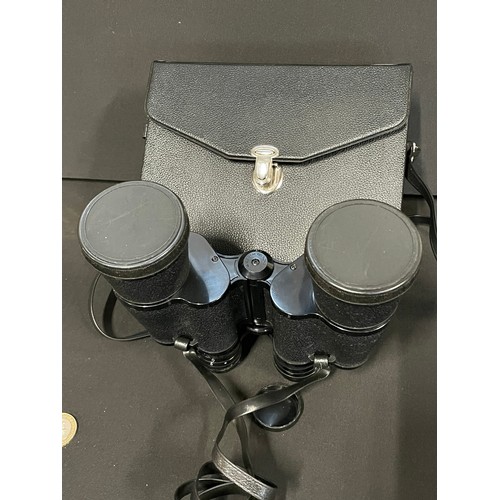 15 - Pair Of Vintage Prinz 10x50 Binoculars & Case VGC