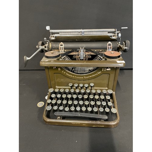 16 - Antique LC Smith Secretarial Typewriter Fully Working With Ribbon