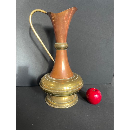 70 - Large Copper & Brass Decorative Jug / Pitcher