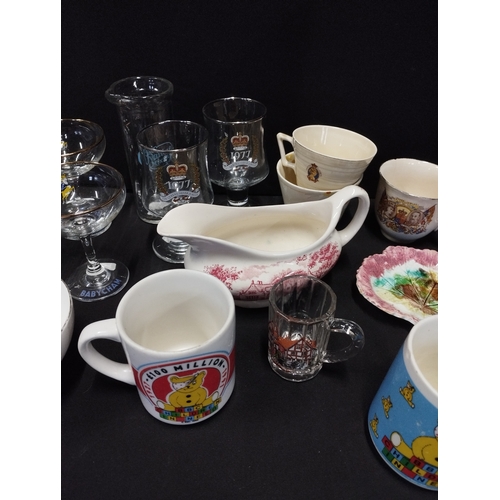 76 - Selection of Vintage Collectable Tableware and Glasses inc Babycham, Bone China, Oriental, Crown Duc... 