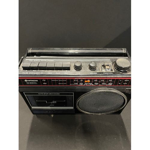 108 - Vintage Portable Hitachi Radio Cassette Player