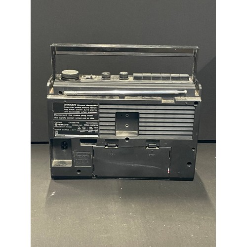 108 - Vintage Portable Hitachi Radio Cassette Player