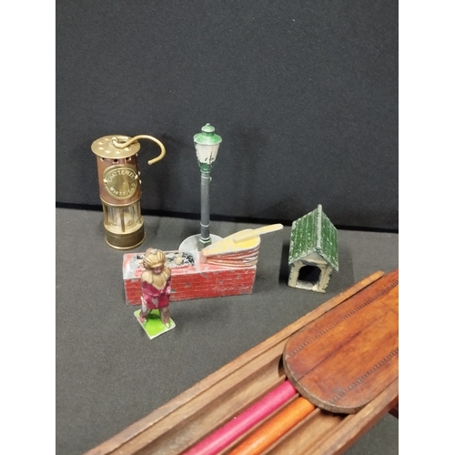 131 - Selection of Vintage Collectable items inc Stationery, Weights, Toys and Tools.