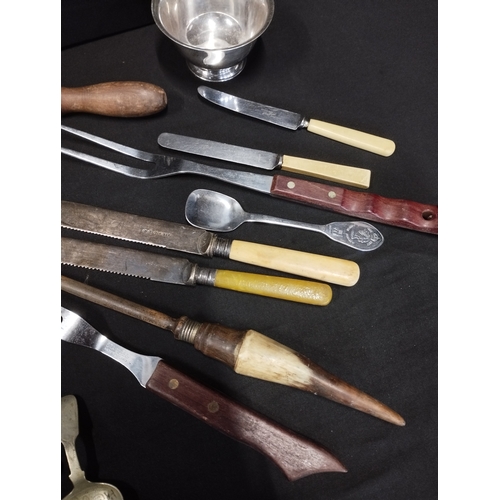 136 - Selection of Vintage Collectable Cutlery Items inc Silver Plate and Stainless Steel. Lot includes Th... 