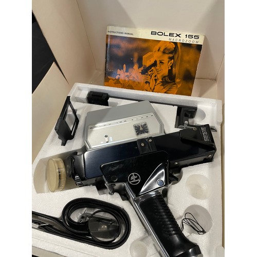 201 - Vintage Boxed Bolex 155 Microzoom Super 8 Camera with Accessories