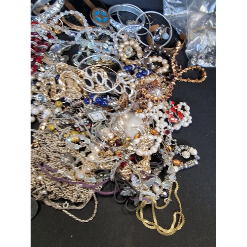 230 - A large selection of costume jewellery.