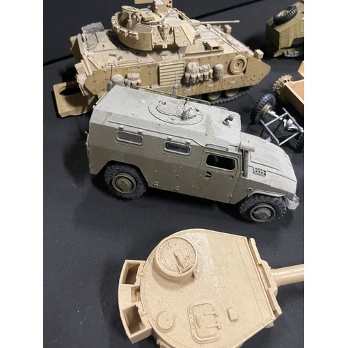 235 - Selection Of Unfinished Military Models