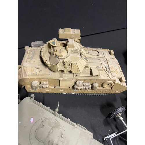 235 - Selection Of Unfinished Military Models