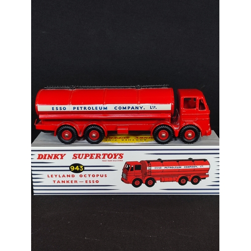 253 - Vintage Dinky Supertoys Leyland Octopus Esso Tanker and Foden Flatbed