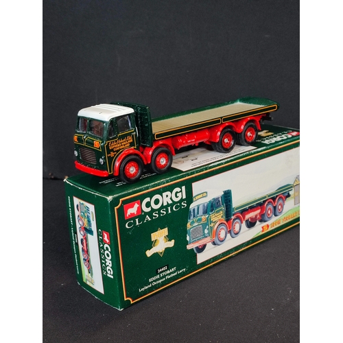 261 - Corgi Eddie Stobart flatbed and a Dinky Supertoys Foden flatbed