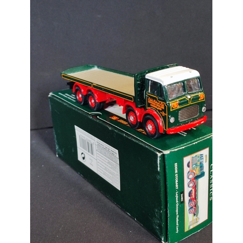 261 - Corgi Eddie Stobart flatbed and a Dinky Supertoys Foden flatbed