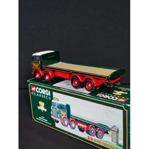 261 - Corgi Eddie Stobart flatbed and a Dinky Supertoys Foden flatbed