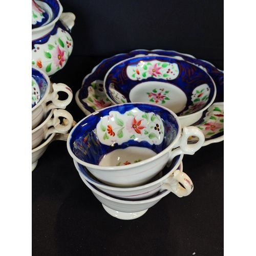 271 - Selection of hand painted tableware