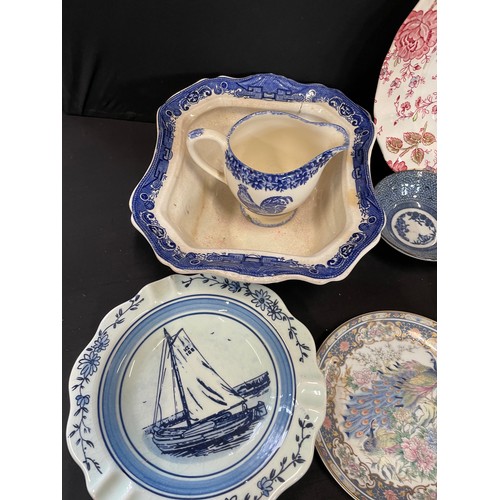 282 - Selection Of Vintage Tableware Inc Delft Bleu, Wedgwood& Others